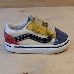 Vans Old Skool V Color Block Skate Shoe For Babies Toddlers